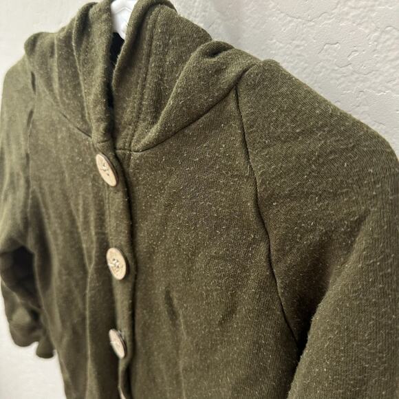 Childhoods Dark Olive Green Hooded Romper - Picture 2 of 9